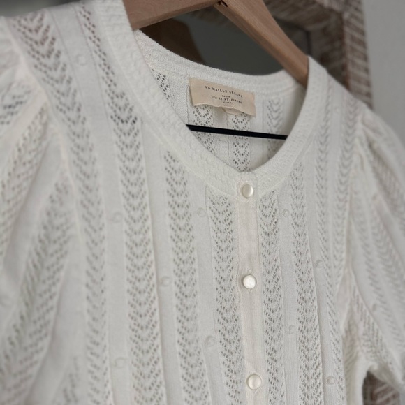 Sezane Davie Top in Ecru - Picture 2 of 7